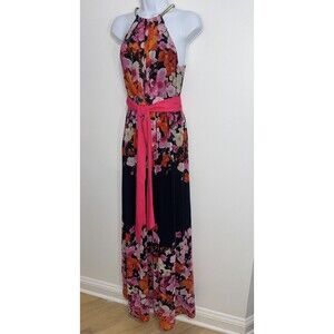 Eliza J Belted Chiffon Maxi Dress for Sale up to 90% Off: Poshmark